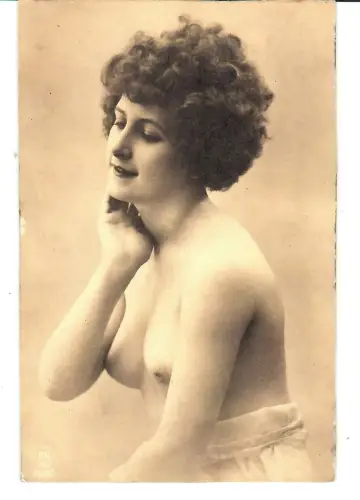 AK Erotik, Frau Akt, Porträt, nackt, erotic nude, 12025