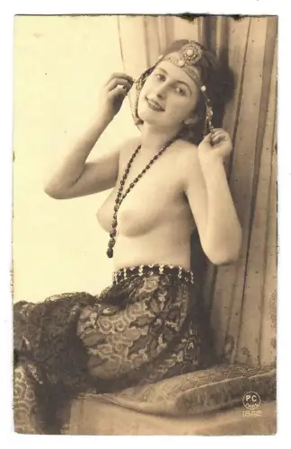 AK Erotik, Frau Akt nackt, erotic nude, 12021