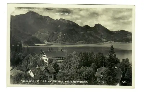 AK Kochel, Kochelsee, Panorama, 12203