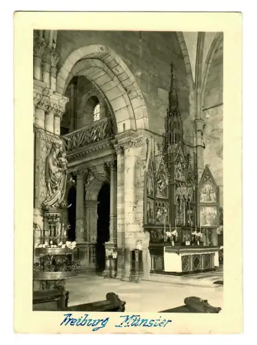 AK Freiburg, Münster, Innenansicht, 12208