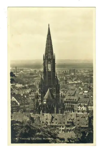 AK Freiburg, Münster mit Altstadt, 12210