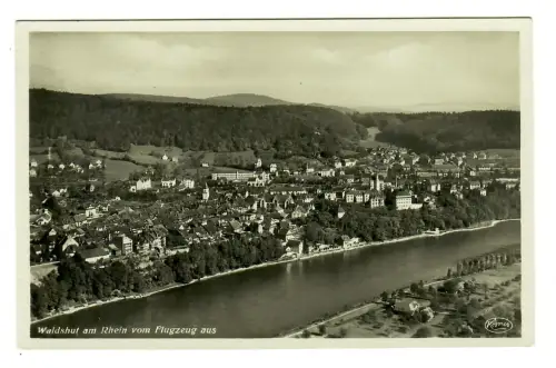 AK Waldshut, Panorama, Flugzeugaufnahme, 12224