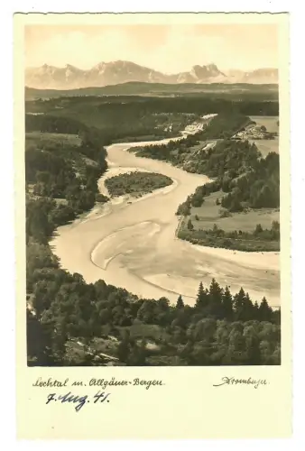 AK Lechtal, Allgäuer Alpen , Partie mit Lech, 12244