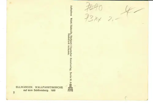 AK Ellwangen, Wallfahrtskirche, 11647