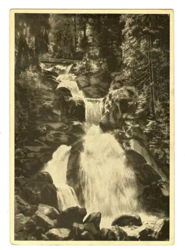 AK Triberg, Deutschlands größte Wasserfälle, Rückseite mit Gedicht, 11551