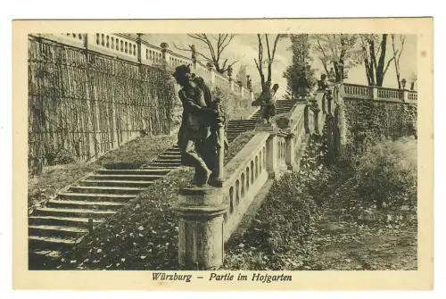 AK Würzburg, Partie im Hofgarten, 11392