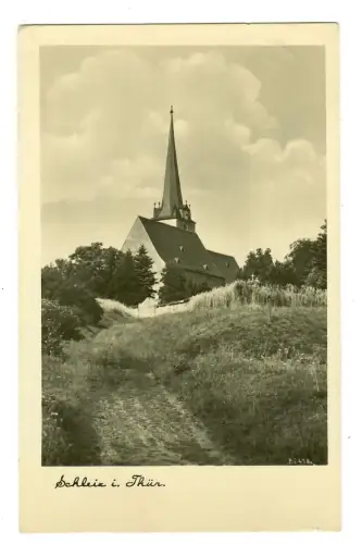 AK Schleiz, Blick auf die Bergkirche, 11623