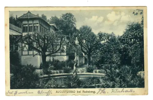 AK Radeberg, Augustusbad, Kurhaus, 11452