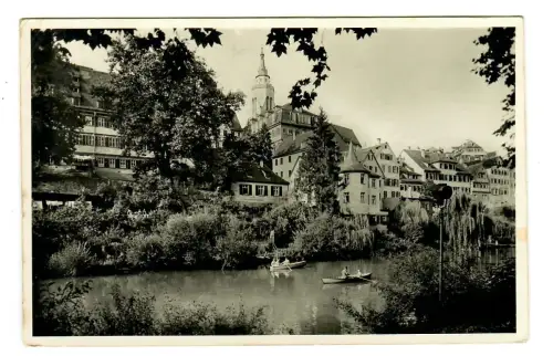 AK Tübingen, Neckar mit Hölderlinturm, 11614