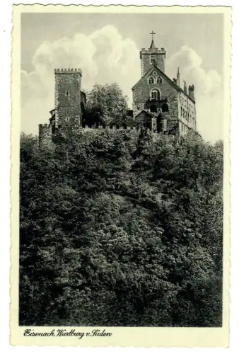 AK Eisenach Wartburg von Süden, 10758