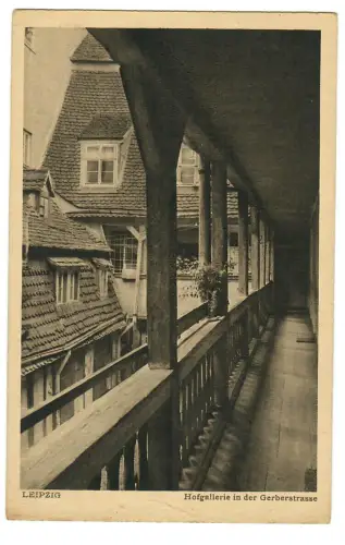 AK Leipzig, Hofgallerie in der Gerberstrasse, 11083