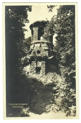 AK Schwetzingen, Merkurtempel im Schloßgarten, 11286