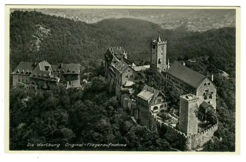AK Eisenach, Die Wartburg, Original Fliegeraufnahme, 10647