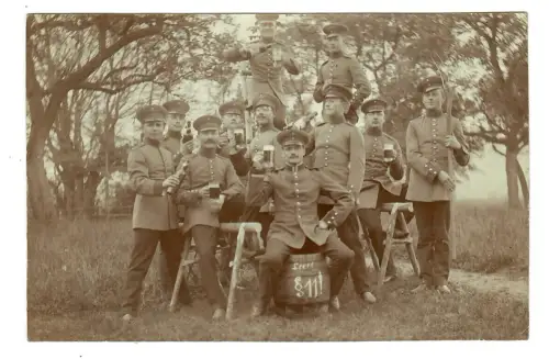 German Army, Deutsches Heer, Foto AK, Offiziersgruppe Abschlussfeier, 6069