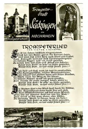 AK Säckingen, Liedkarte, 10351