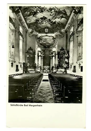 AK Bad Mergentheim, Schloßkirche, Innenraum, 11360