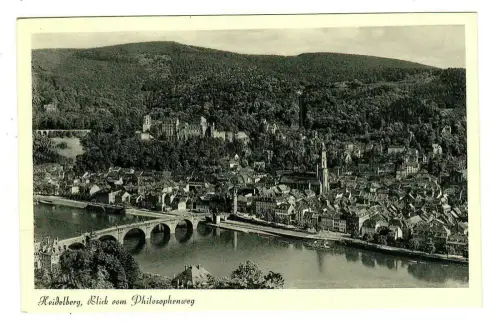 AK Heidelberg Blick vom Philosophenweg, 10238