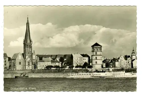 AK Düsseldorf, Partie am Rhein, 11470