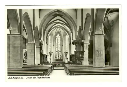 AK Bad Mergentheim, Inneres der Stadtpfarrkirche, 11359