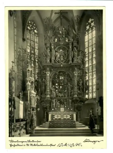 AK Überlingen, St. Nikolausmünster Hochaltar, 12126