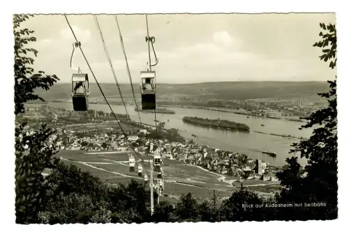 AK Rüdesheim, Teilansicht von der Seilbahn, 11508