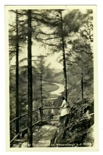AK Wünschendorf / Elster, Teufelskanzel, 12138
