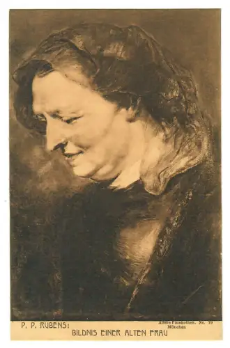 Künstler AK Rubens, Bildnis einer alten Frau, Percy Hein München, 30422
