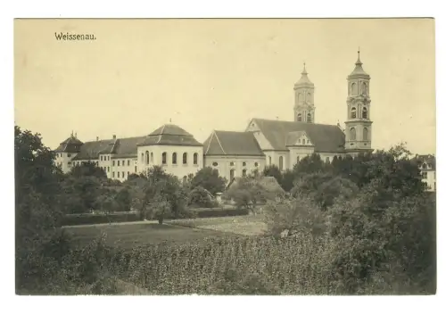 AK Weissenau, Teilansicht mit Kirche, 11789