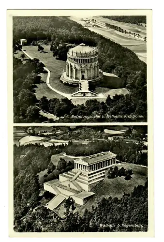 AK Kehlheim Befreiungshalle und Regensburg Walhalla, 11798
