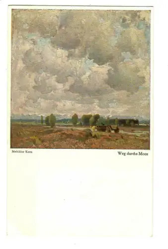 Künstler AK Melchior Kern - Weg durchs Moos, Wiechmann, 30146