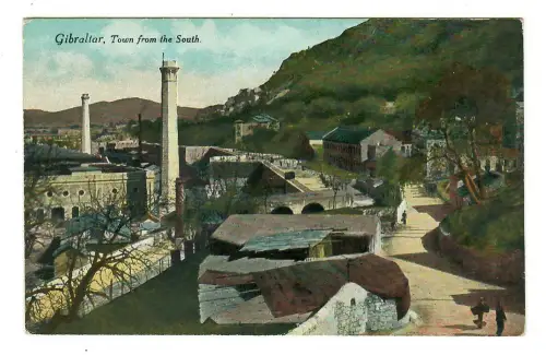 AK Gibraltar, Stadtansicht aus Süden ~ 1912, 10157