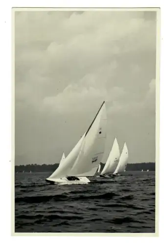 AK Prien, Chiemsee, Seepartie mit Segelboten, 10623
