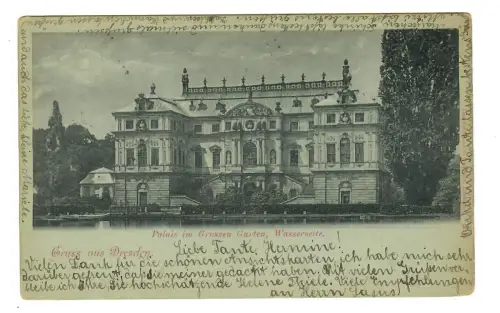 AK Dresden, Palais im großen Garten , 11419