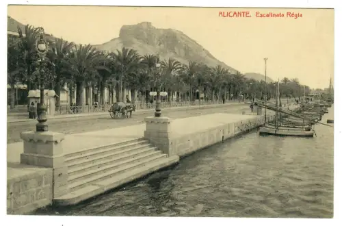 AK Alicante - Escalinata Regia - Strandpromenade - 10428