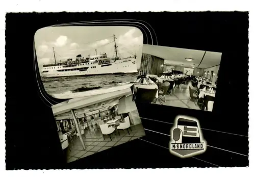 AK MS Nordland, Deutsche Schiffspost TRAVEMÜNDE-KOPENHAGEN-HÄLSINGBORG, 10764