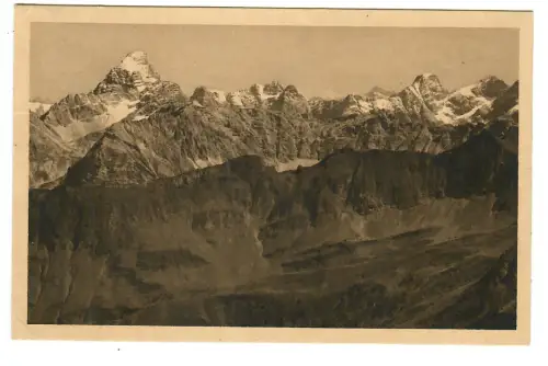 AK Allgäuer Alpen Panorama, 11081