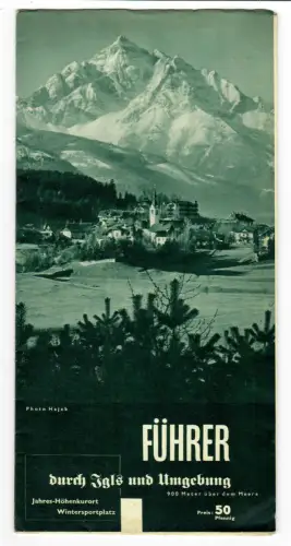 Reisprospekt Insbruck Igls und Umgebung, Wintersport,  1930er Jahre, 413