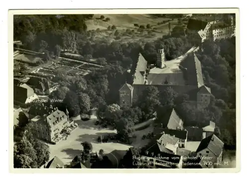 AK Heligenberg Bodensee, Partie mit Kurhotel Winter, Fliegeraufnahme, 11846