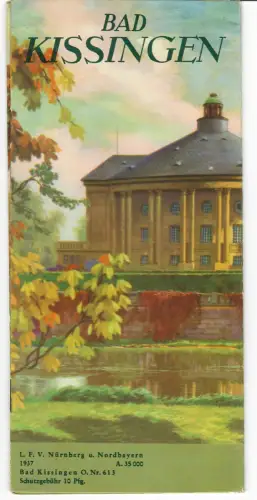 Reiseprospekt Bad Kissingen 1937, Titel sign. Robert Kämmerer, 532