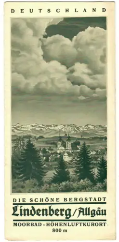 Reiseprospekt Lindenberg, Allgäu, 1930er Jahre, 492