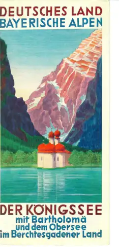 Reiseprospekt Königssee, Berchtesgadener Land, 1930er Jahre, 476