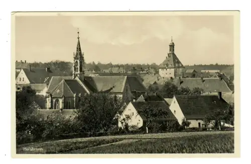 AK Heilsbronn, Teilansicht mit Kirche, 11859
