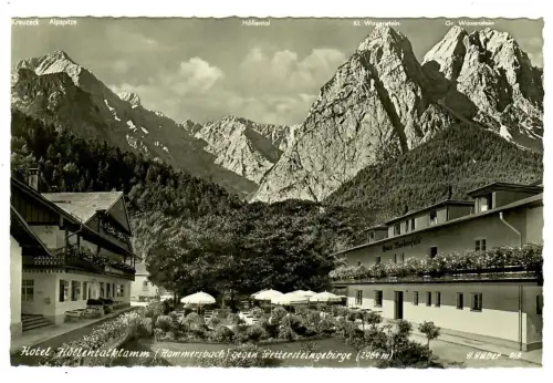 AK Hammersbach Grainau, Hotel Höllentalklamm, 10677