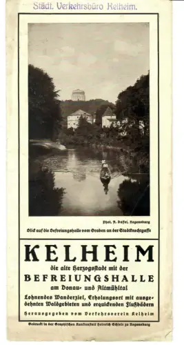 Reiseprospekt Kelheim , Bayern, 1930er Jahre,  535