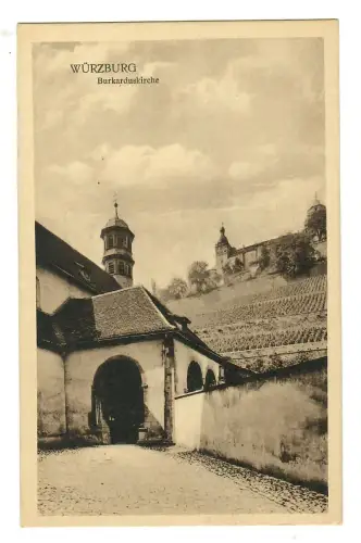 AK Würzburg, Burkaduskirche, 11830