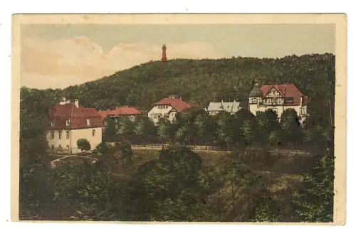 AK Bad Freienwalde, Teilansicht mit Kriegerdenkmal, 12054