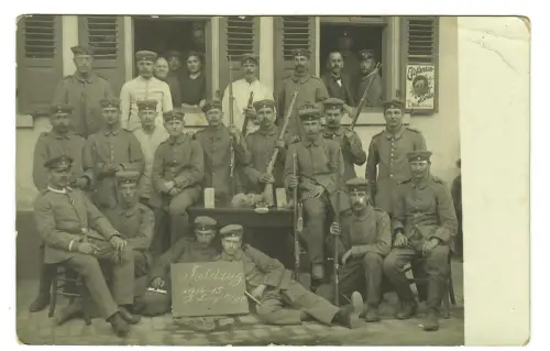 WW1, 1.WK, Foto AK, Soldatengruppe Feldzug 1914-15, 11951