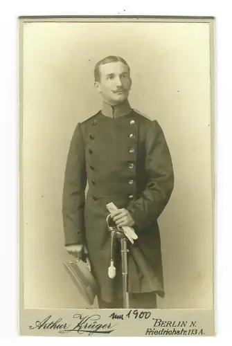 German Army, Deutsches Heer, Porträt Foto Soldat , Arthur Krüger Berlin, 11956
