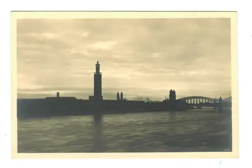 AK Köln, Messegelände mit Hohenzollernbrücke, 11601