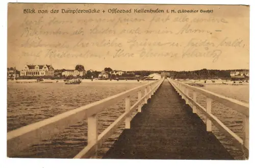 AK Kellenhusen, Blick von der Dampferbrücke, 10889